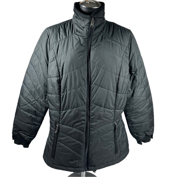 Schoffel Black Jacket Coat Full Zip Front Pockets Women's US XL? - Picture 1 of 7